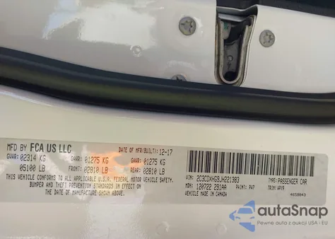 2018 Dodge Charger Sxt Plus Rwd из США, поврежденный, VIN 2C3CDXHG9JH221383